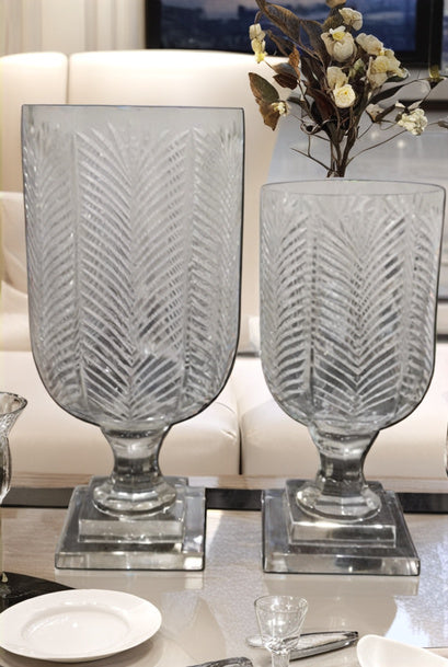 Crystal Glass Vase - Compact & Stylish Venetian Design