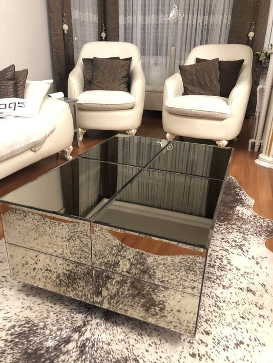 Glimmer Center Table Venetian Design - Shop Venetian Mirrors and Furniture | Worldwide Shipping